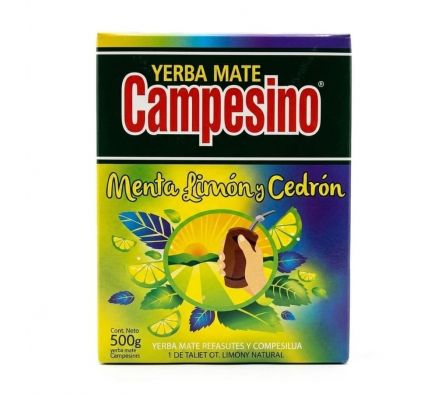 YERBA MATE CAMPESINO MENTA LIMON Y CEDRON 500GR