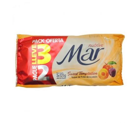 PACK JABON MAR NUTRITIVE SWEET TENTATION 125G X 3