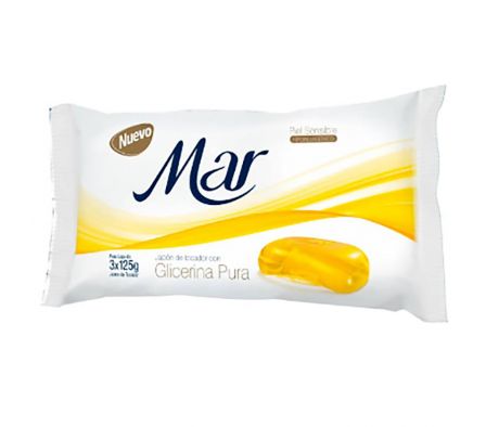 JABON MAR GLICERINA 3 X 125GRS
