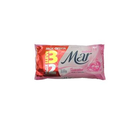 PACK JABON MAR NUTRITIVE ROSA SUAVIDAD 3X2