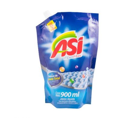 JABON LIQUIDO ASI FIBER MAX  P/ROPAS 900ML 