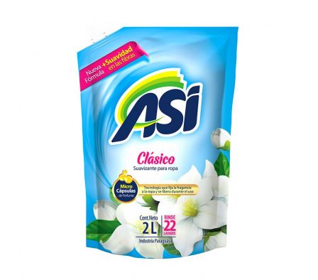 SUAVIZANTE P/ROPA ASI CLASICO 2 LITROS