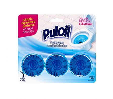 PASTILLA P/INODORO PULOIL 3UN X 50G