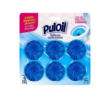 PASTILLA P/INODORO PULOIL 6UN X 50G