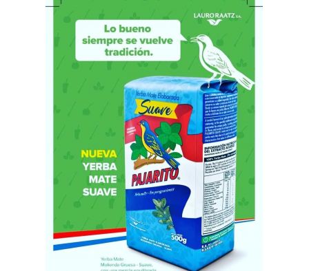 YERBA PAJARITO SUAVE  500GR