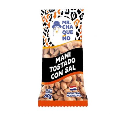 MANÍ TOSTADO MR. CHAQUEÑO CON SAL 60GR