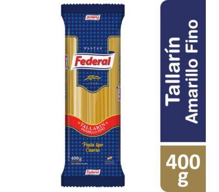 FIDEO FEDERAL TALLARIN AMARILLO FINO 400G