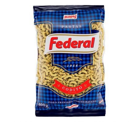 FIDEOS FEDERAL CODITO 400 GR
