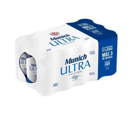 PACK X 15 CERVEZA MUNICH ULTRA PREMIUM 269ML