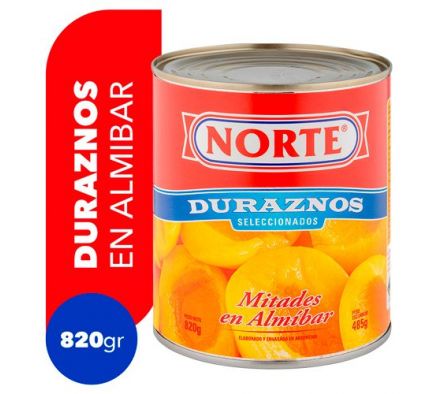 DURAZNO EN ALMIBAR NORTE 820 GR