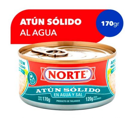 ATUN NORTE SOLIDO AL AGUA 170GR