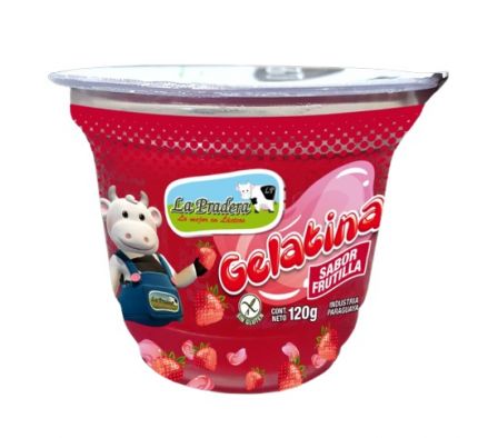 GELATINA LA PRADERA FRUTILLA POTE 120GR