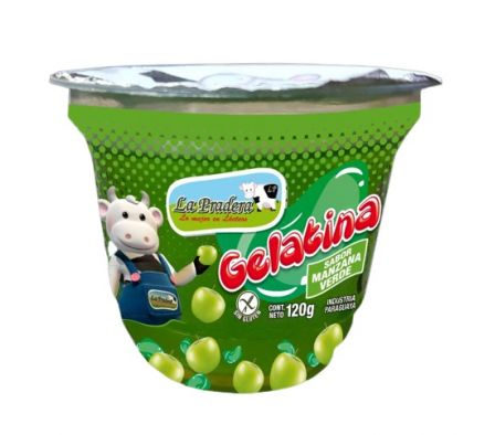GELATINA LA PRADERA MANZANA VERDE 120GR