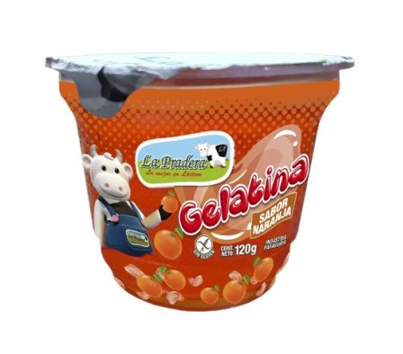 GELATINA LA PRADERA NARANJA 120GR