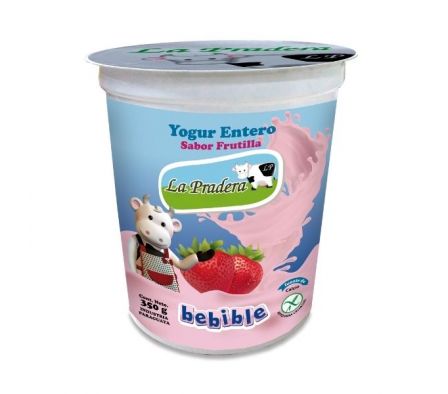 YOGUR LA PRADERA VASO DE FRUTLLA 350 GR