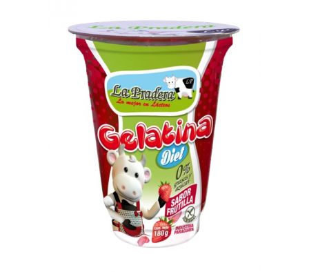 GELATINA LA PRADERA DIET. FRUTILLA 180G