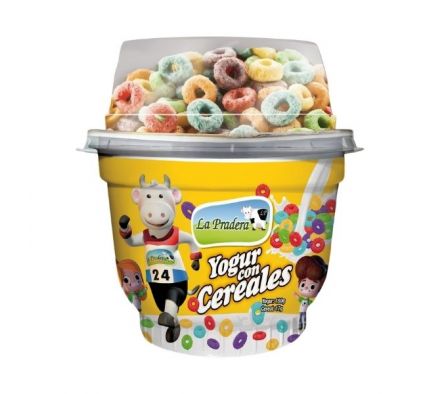 YOGUR LA PRADERA C/CEREAL DE COLORES 180G