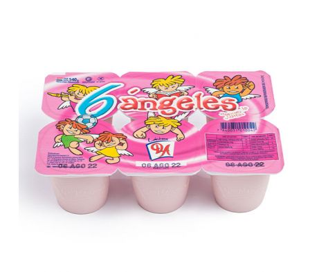 YOGUR DOÑA ANGELA 6 ANGELES FRUTILLA PACK 6UN