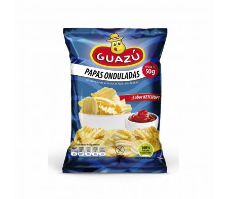 PAPAS FRITAS GUAZU ONDULADA 50GR