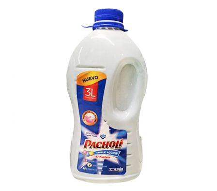 JABON LIQUIDO PACHOLI TRIPLE ACCION 3 LTS