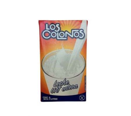 LECHE LOS COLONOS UAT LARGA VIDA ENTERA 1LT