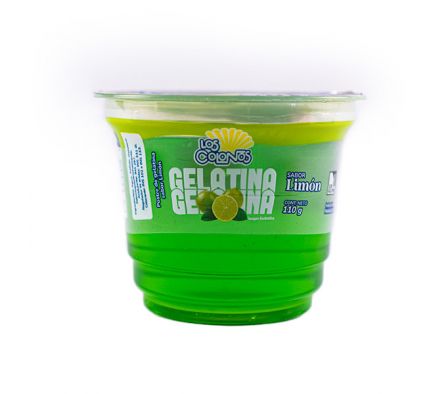 GELATINA LOS COLONOS LIMON POTE 110GR