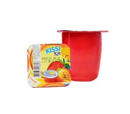 POSTRE LOS COLONOS KISSIKIDS FRUTILLA 100GR 2UN