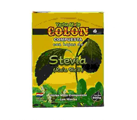 YERBA MATE COLON COMPUESTA CON STEVIA 500GR