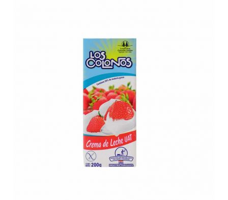 CREMA DE LECHE LOS COLONOS UAT 200GR.