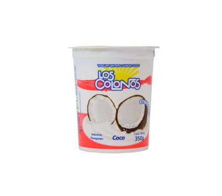 YOGHURT LOS COLONOS ENTERO COCO 350GR
