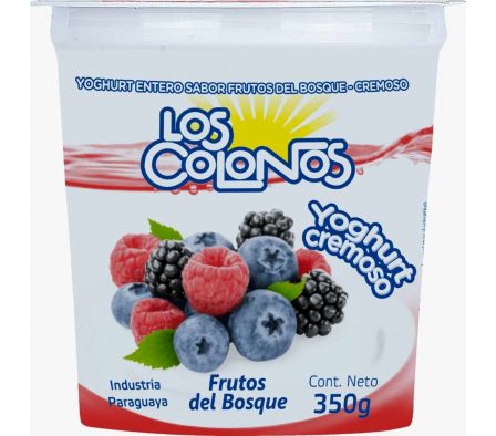 YOGUR LOS COLONOS FRUTOS DEL BOSQUE 350GR