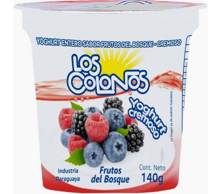 YOGUR LOS COLONOS FRUTOS DEL BOSQUE 140G