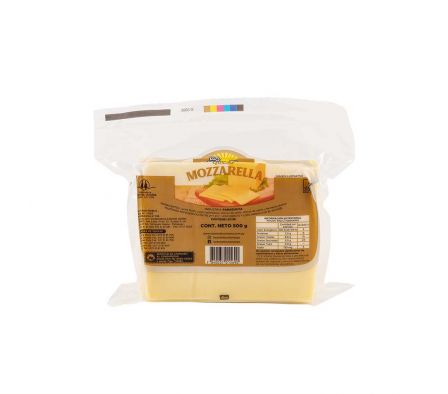 QUESO MOZZARELLA LOS COLONOS FETEADO 500GR