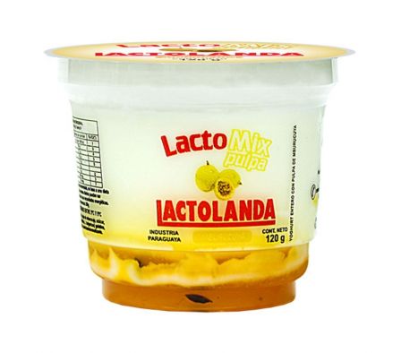 YOGHURT LACTOLANDA MIX PULPA MBURUCUYA 120GR