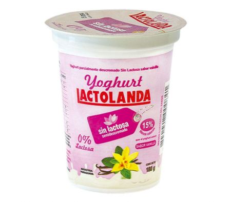 YOGUR LACTOLANDA SEMIDESCREM S/LACTOSA VAIN 180GR