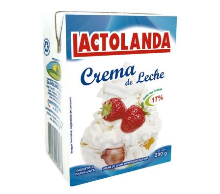 CREMA DE LECHE LACTOLANDA UAT 200GR