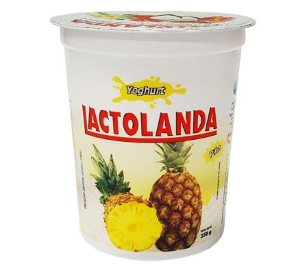 YOGUR LACTOLANDA PIÑA POTE 350G