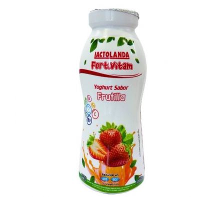 YOGUR LACTOLANDA FORTIVITAM SEMIDESC FRUTILLA 180G