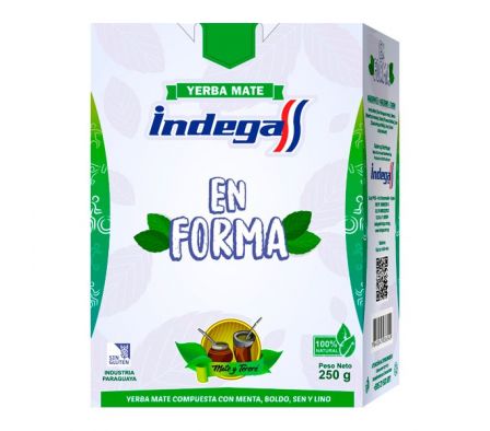 YERBA INDEGA EN FORMA CAJA 250GR