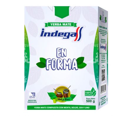 YERBA MATE INDEGA EN FORMA COMP 500GR