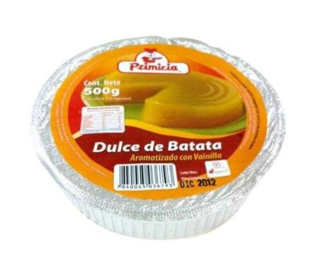 DULCE BATATA PRIMICIA C/VAINILLA 500GR
