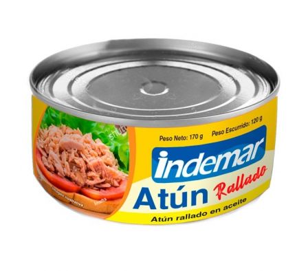 ATUN INDEMAR RALLADO EN ACEITE 160G