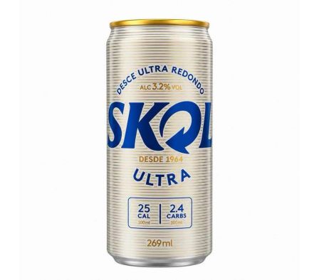 CERVEZA SKOL ULTRA LATA 269ML