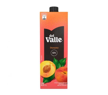 JUGO  DEL VALLE DURAZNO TETRA 1L