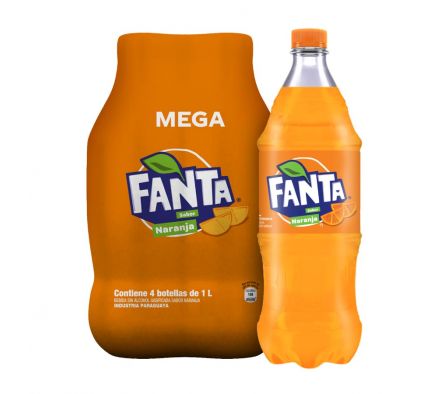 PACK FANTA NARANJA 1LITRO 