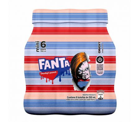 GASEOSA FANTA CHUCKYS PUNCH MINI PACK 250ML