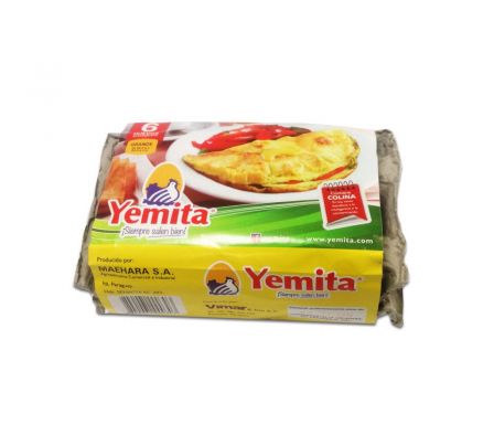 HUEVO YEMITA TIPO GRANDE 6UN