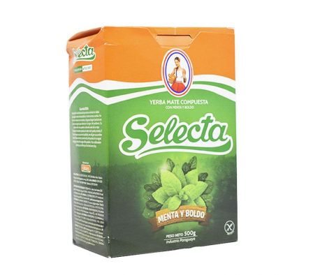 YERBA MATE SELECTA MENTA Y BOLDO 500GR