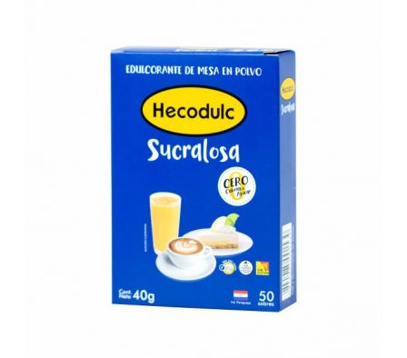 EDULCORANTE HECODULC SUCRALOSA POLVO 50UN