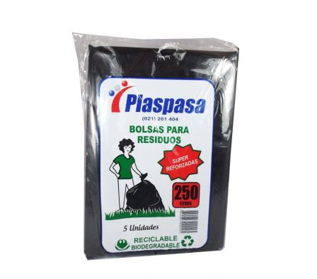 BOLSA PLASPASA P/RESIDUO 250LTS.
